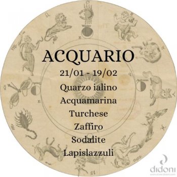 Ciondolo Riflettente Segno Zodiacale Acquario | Riflettente 3M, Conforme Norme Sicurezza