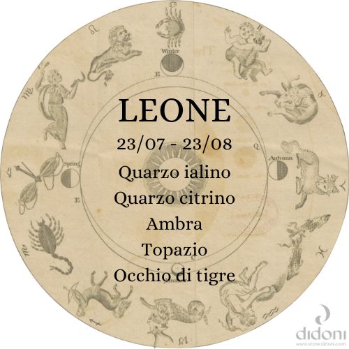 KIDULT Bangle Segno Zodiacale Leone - Bracciale Rigido In Acciaio 316L Con Cristalli, Diametro 6cm