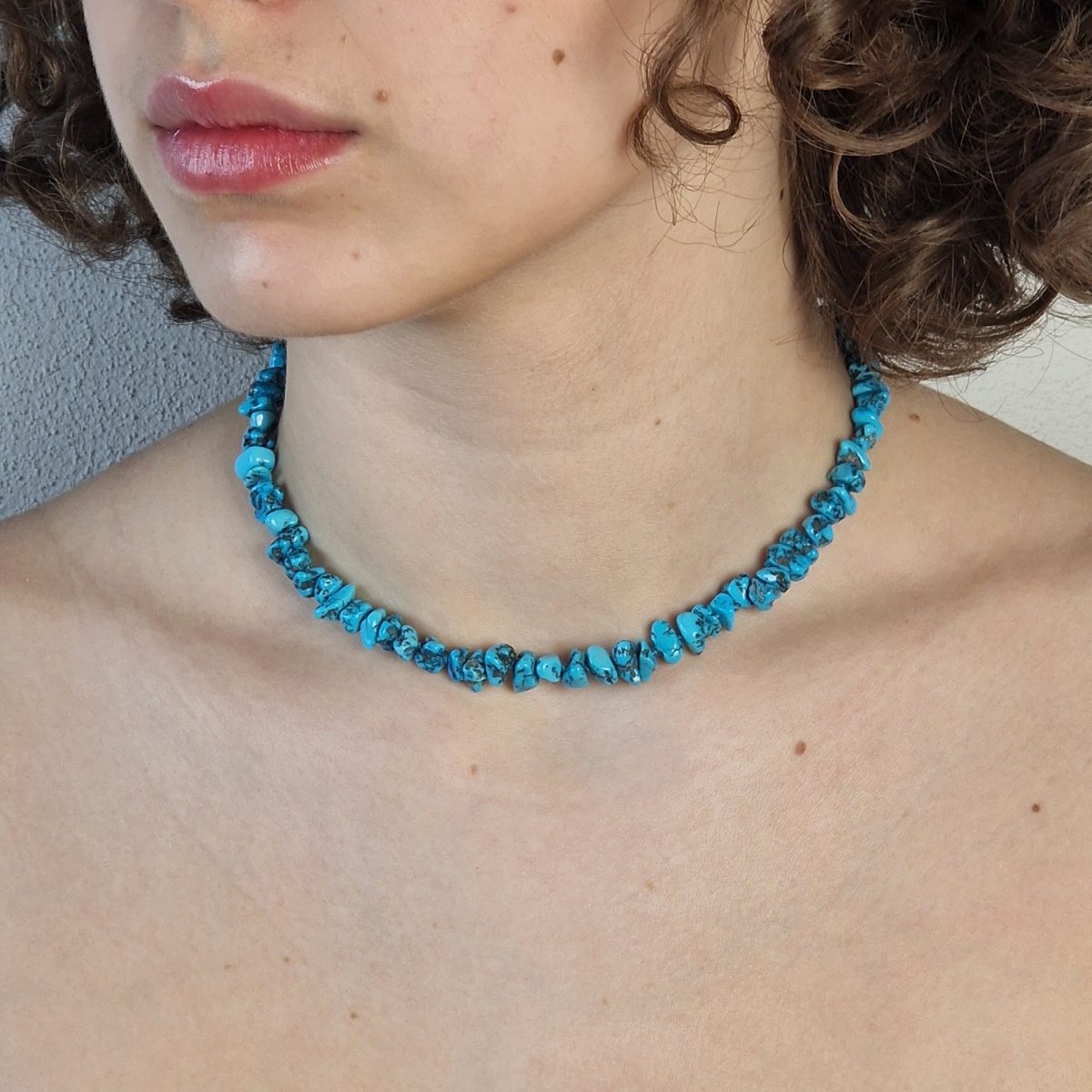 CHICNET Collana etnica da uomo e donna, con filo di cera