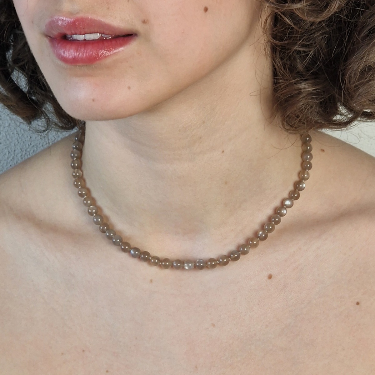 Collane E Pendagli Di Lusso Blu Di Pietra Principale Pietra Di Luna | Acquisti Online Su - Foto 6