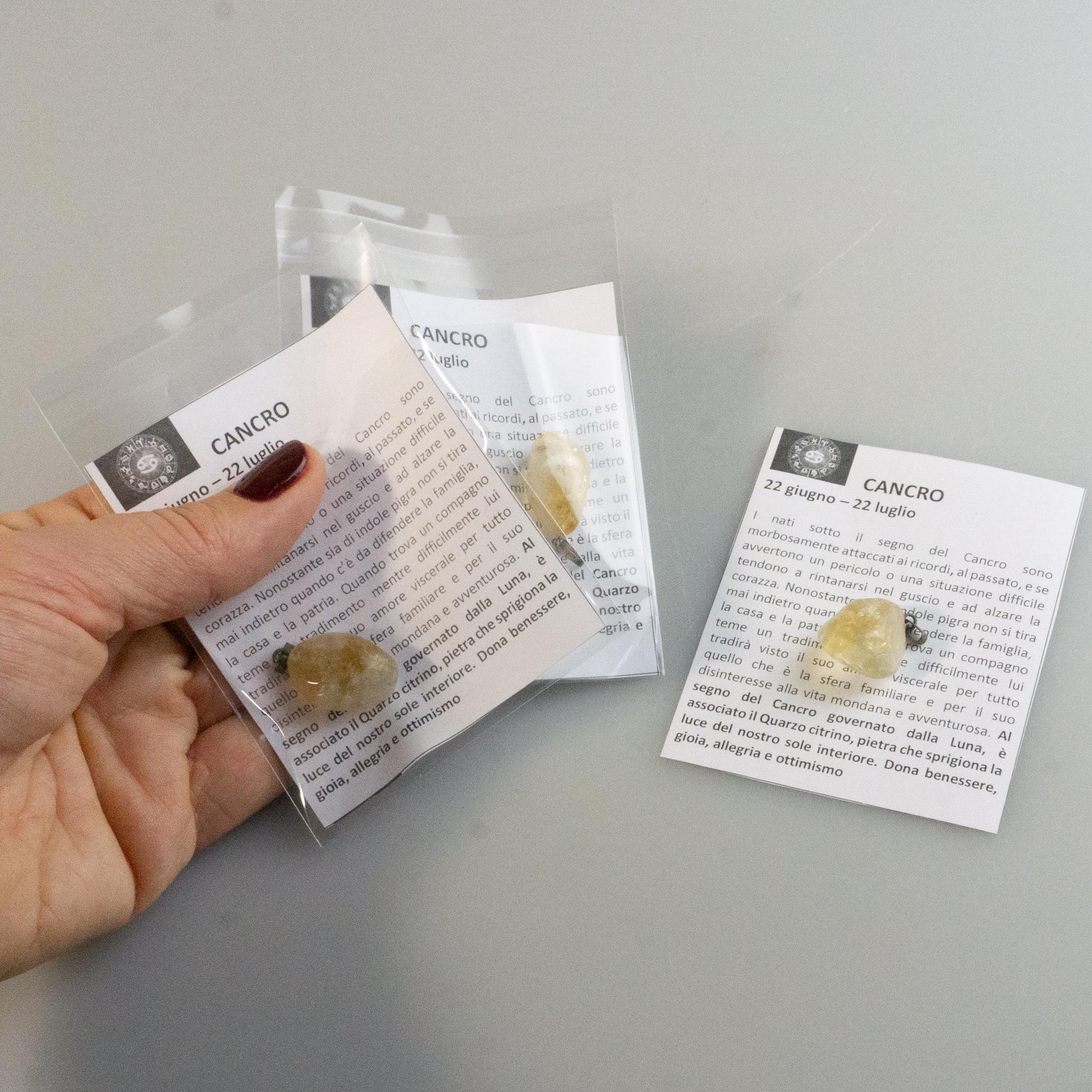 Charm Perlina Segno Zodiacale Cancro – Con Pietra Nascita Giugno/Luglio, Stile Europeo, Argentato