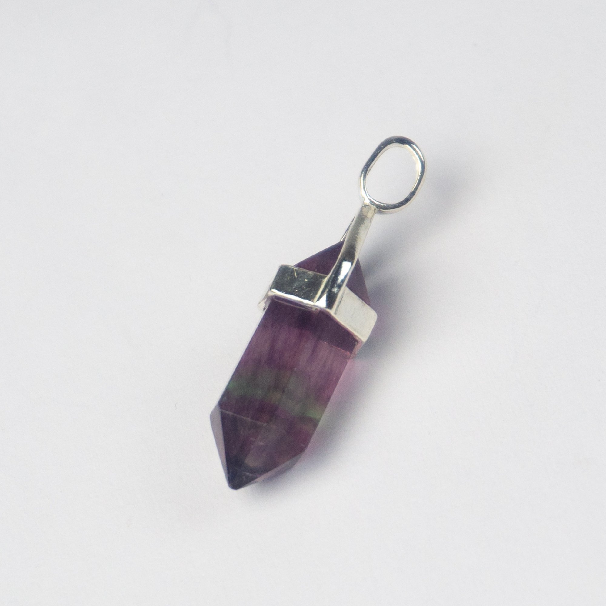 Ciondolo a forma di cuore in fluorite - Italia
