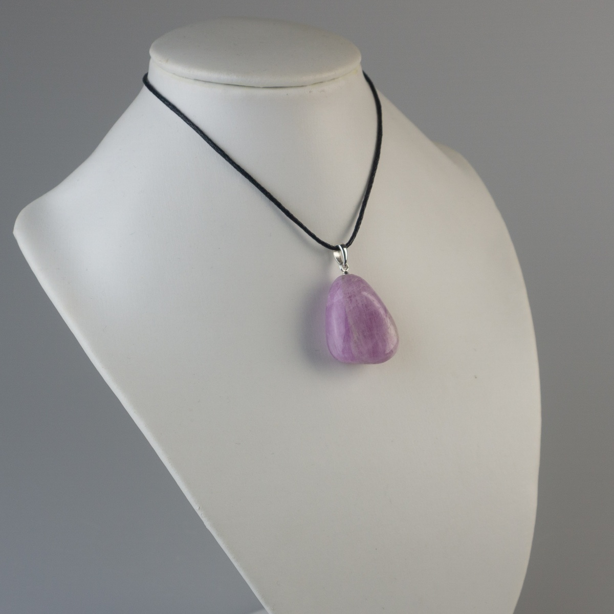 Ciondolo con Kunzite Rosa in Argento - Dimora degli Angeli Gioielli
