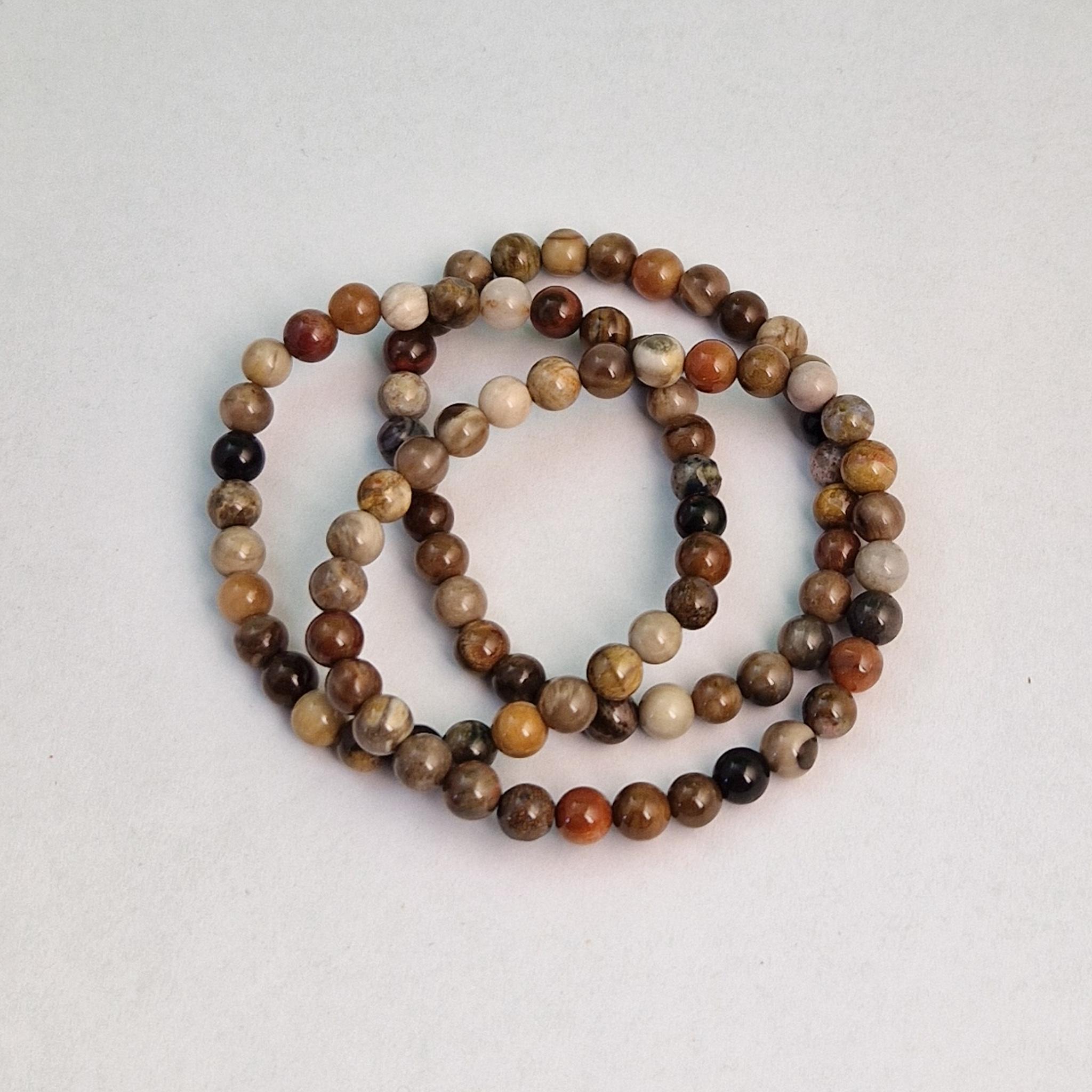 Bracciale da uomo casual con perline di legno