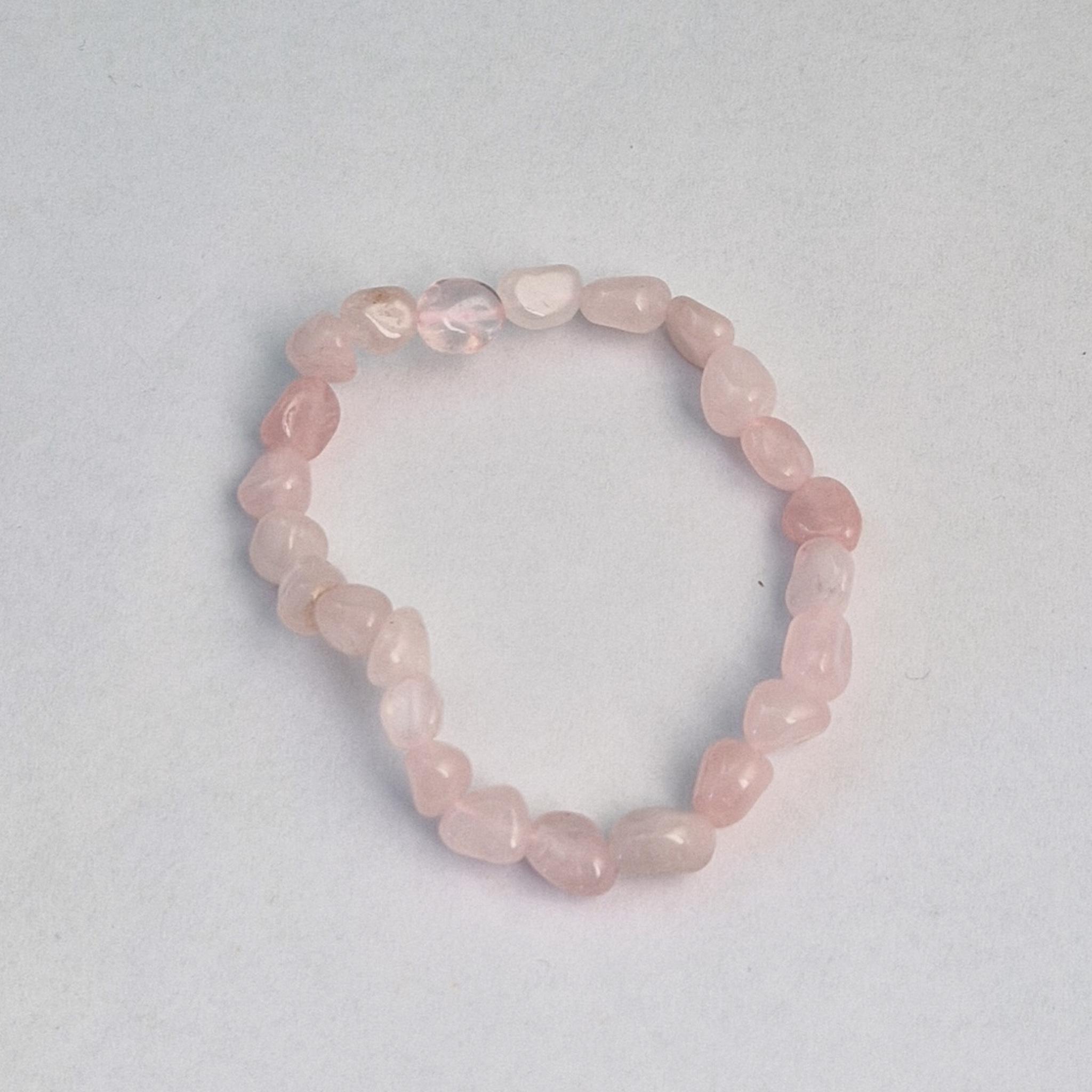 Bracciale In Quarzo Rosa 8mm – Lunghezza 19 Cm – Fatto A Mano In Germania – Confezione In Velluto - 3