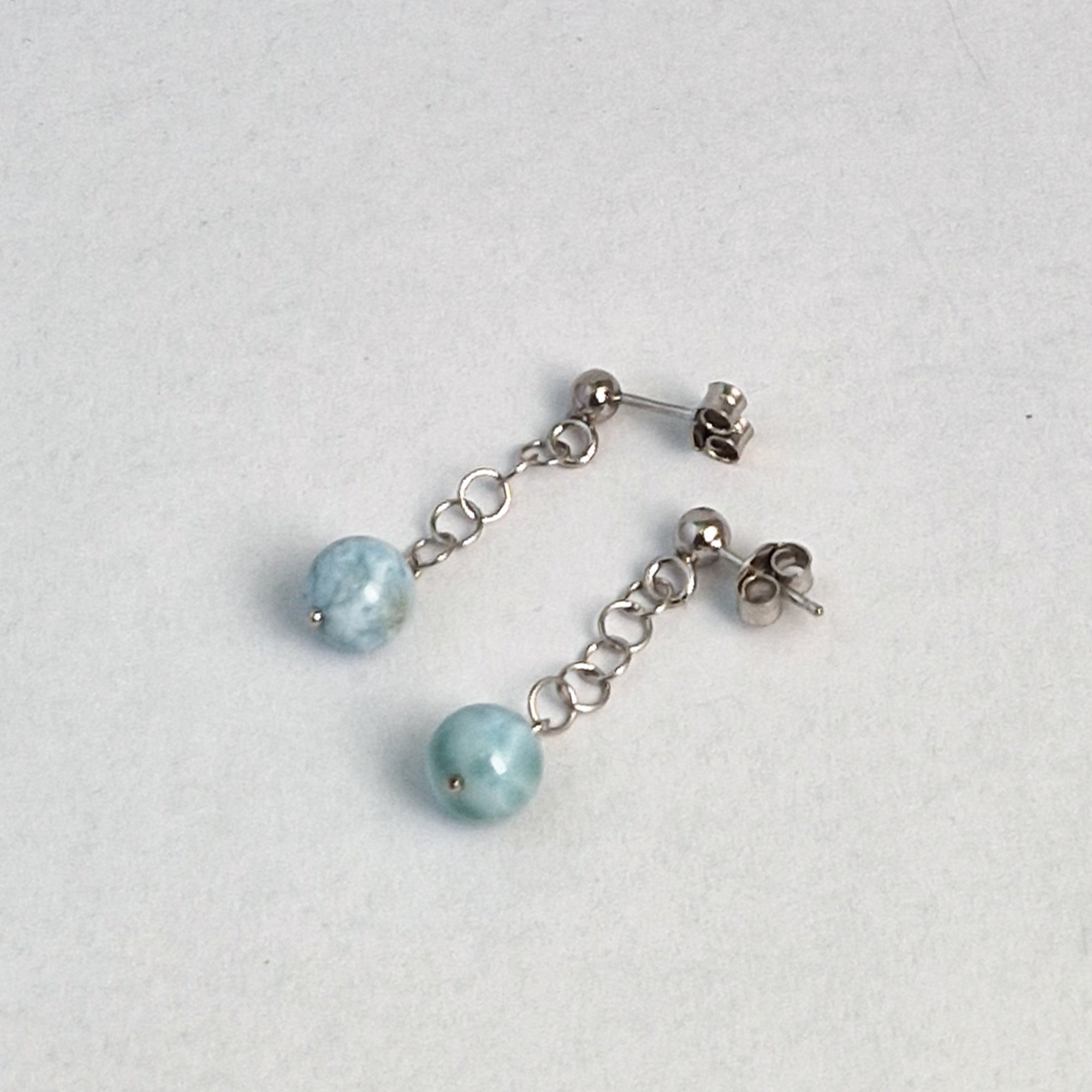 Anello con pietra di Larimar e argento 925 - Regolabile