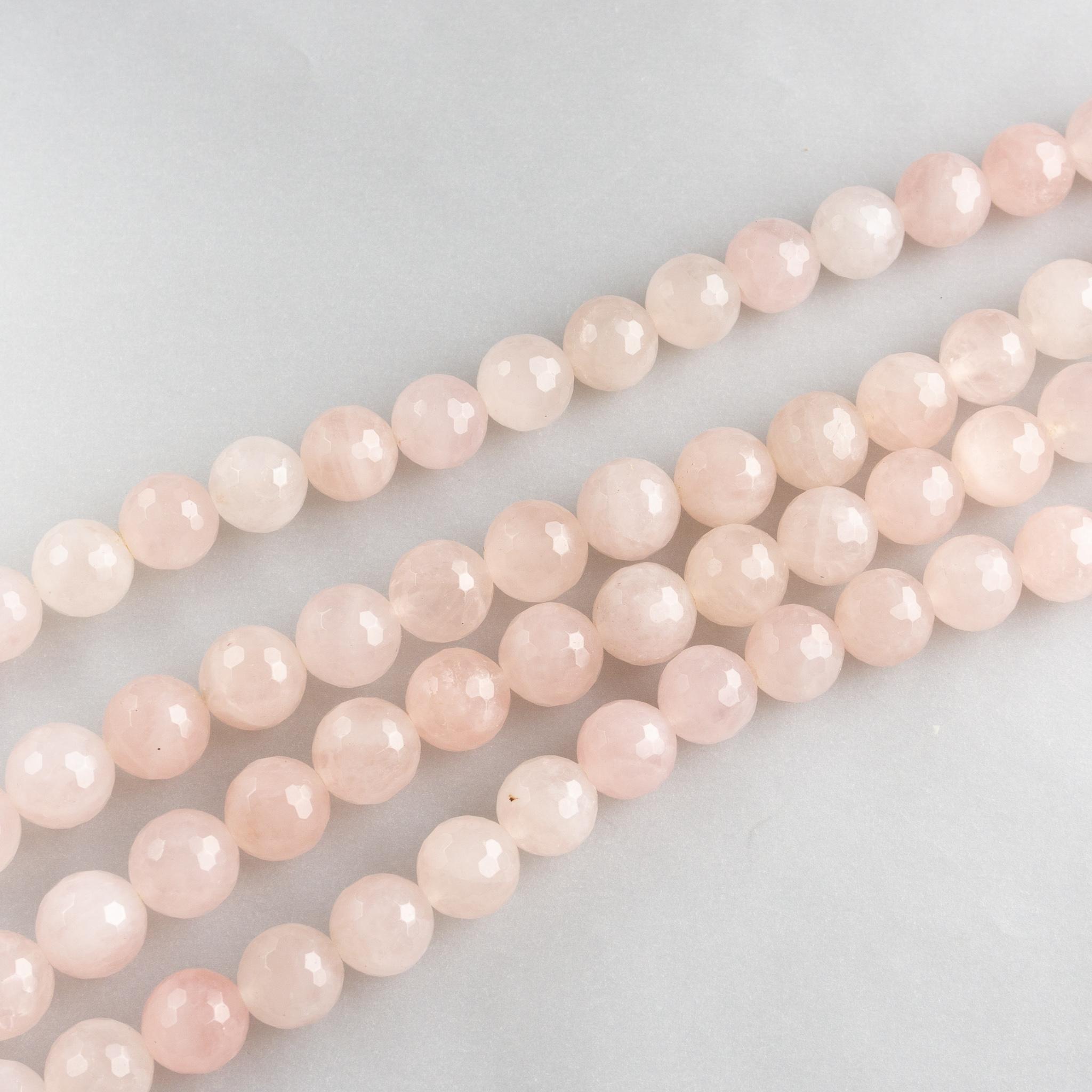 Madagascar Rosa Naturale Perle Di Quarzo Strads, Grado Ab, Tondo, 8mm, Foro: 1 Mm, Circa 48pcs Filo, 15~16 Pollice - Foto 2