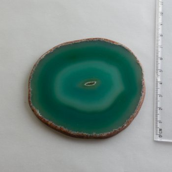 Fetta d'Agata, colore verde, 8-10 cm