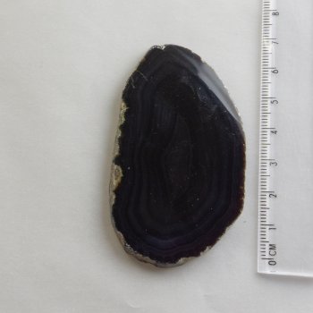 Fetta d'Agata, colore nero, 5-8 cm