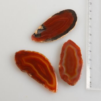 Fetta d'Agata mini, colore rosso-marrone | 4-5 cm