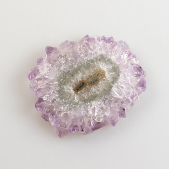 Fetta Stalattite, Fiore di Ametista | 5,5 x 4,7 x 0,5 cm, 31 g