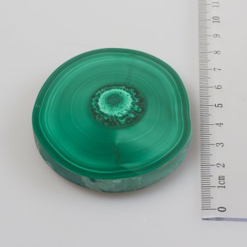 Fetta Malachite con Ardesia | 7 x 6,5 x 1 cm, 0,120 kg
