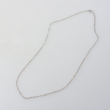 Catenina collana in argento 925 rodiato 50 cm