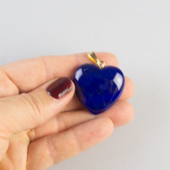 Ciondolo con Lapislazzuli cuore | 4 x 3 cm