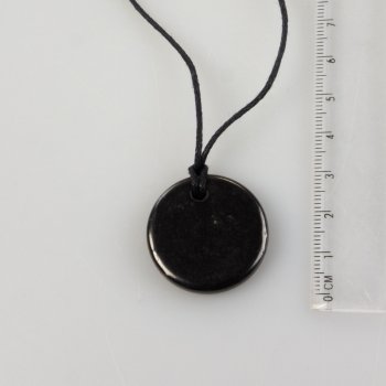 Ciondolo di Shungite Cerchio | pietra 2,8X0,4 cm