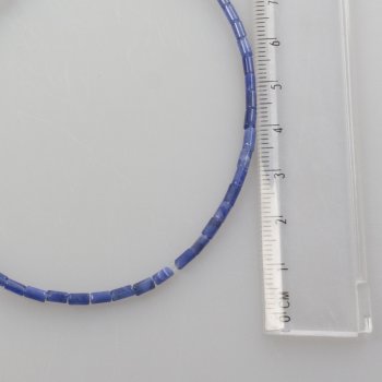 Filo Sodalite a tubetti | Lunghezza filo 40 cm, pietra 4 x 2 mm