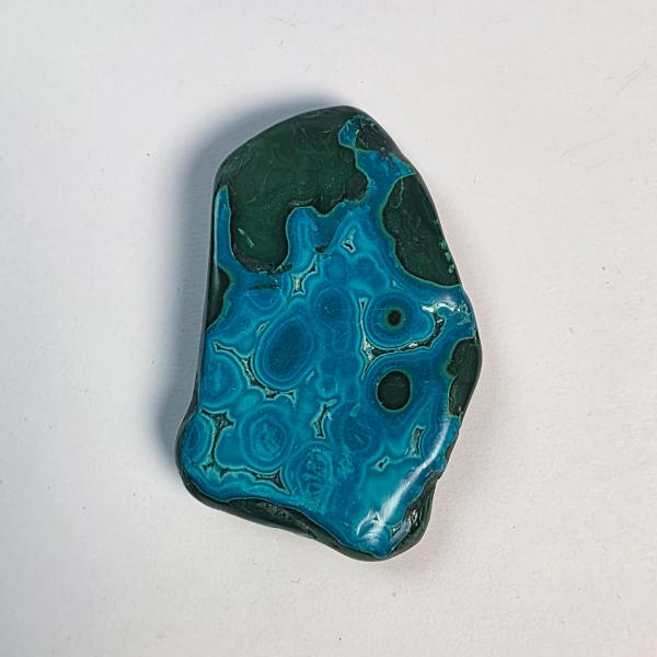Malachite - Crisocolla lucidata, Africa | 8 x 5,5 x h1 cm 110 g