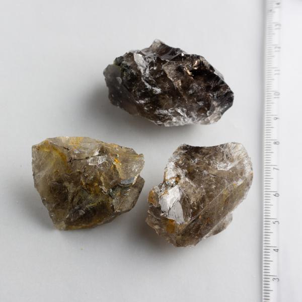 Grezzo Quarzo Fumé | Dimensioni varie : pietre circa 4-5 cm 0,035 kg