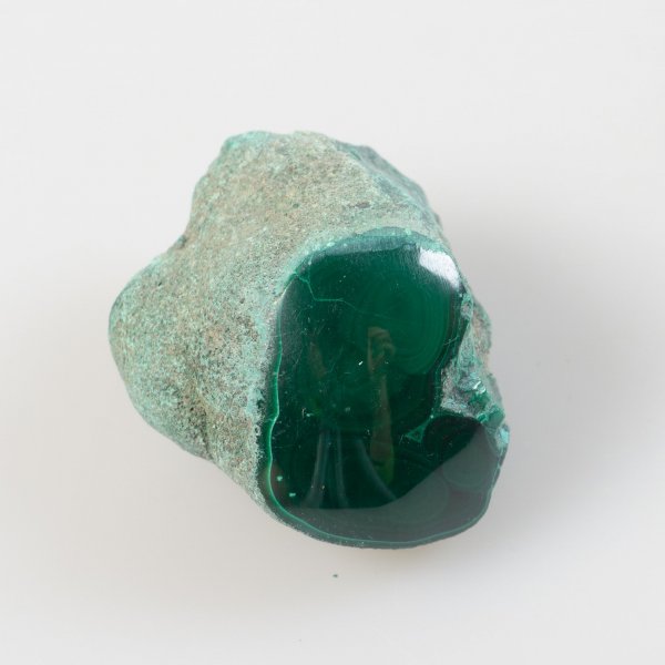 Malachite - Grezzo più parte lucidata | 3,8 x 3 x 2,2 cm, 35 g