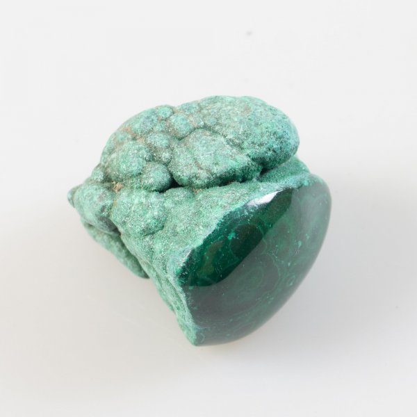 Malachite - Grezzo più parte lucidata | 3 x 3 x 2,4 cm, 45 g