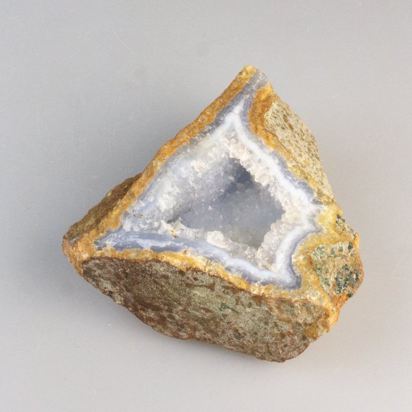Geode Calcedonio | 9,5 x 9,5 x 4 cm, 0,430 kg
