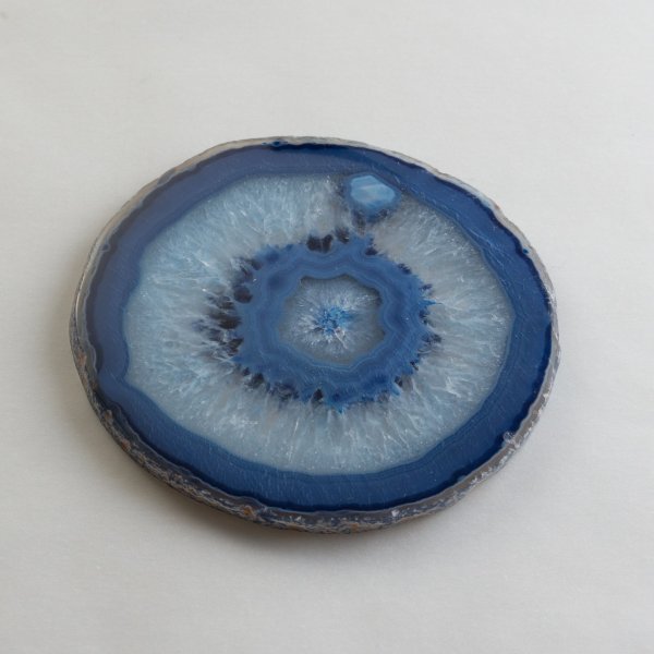 Fetta d'Agata, colore blu, 10-12 cm
