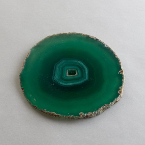 Fetta d'Agata, colore verde, 9-10 cm
