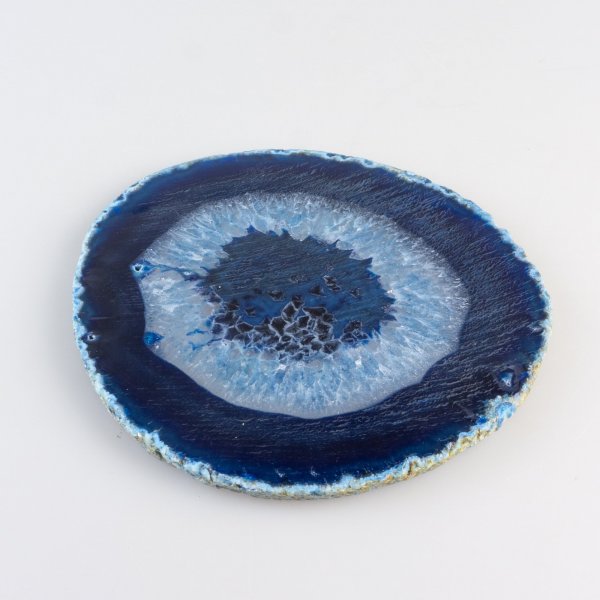 Fetta d'Agata, colore blu, 12 cm