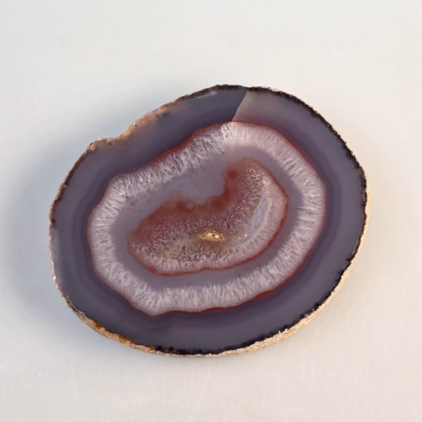 Fetta d'Agata spessa | 13,5 x 11 x 2,2 cm, 670 g