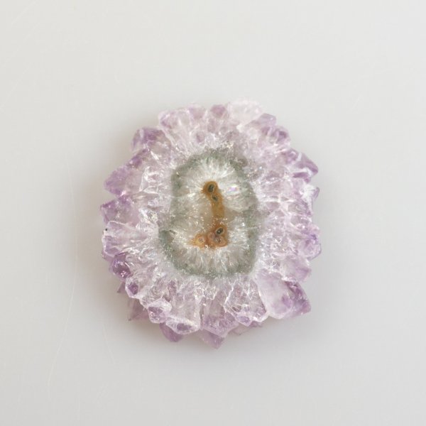 Fetta Stalattite, Fiore di Ametista | 5,2 x 4,5 x 0,5 cm, 25 g