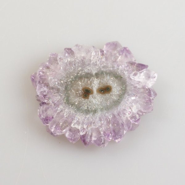 Fetta Stalattite, Fiore di Ametista | 5,1 x 4,6 x 0,5 cm, 27 g