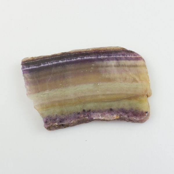 Fetta lucidata Fluorite | 14 x 9,7 x 0,8 cm, 0,316 kg