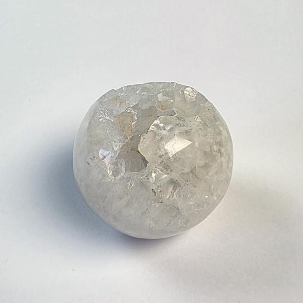 Sfera Agata con drusa Quarzo | d 5,5 cm 0,200 kg