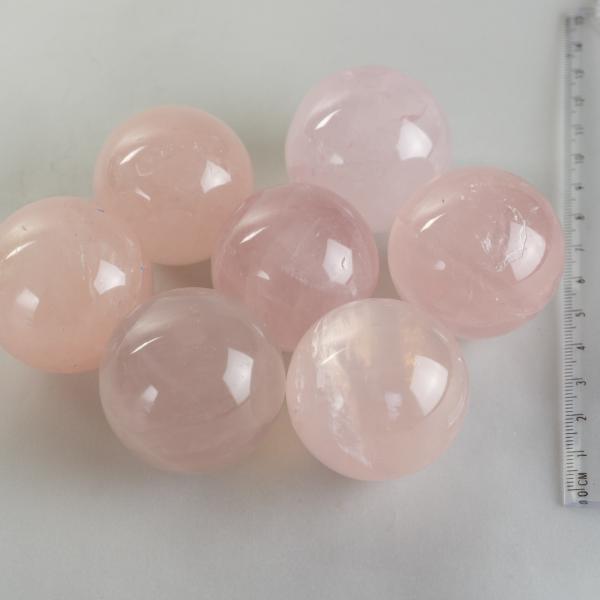 Sfera di Quarzo rosa | 4 cm 80 - 95 g