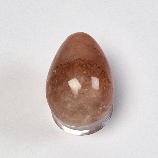 Uovo di Quarzo ematoide | 4,5 x 3 - 3,5 cm