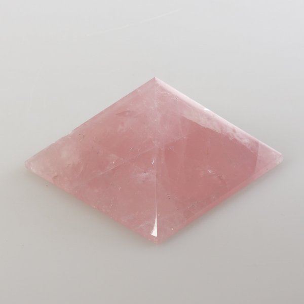 Piramide di Quarzo rosa | 6,5 x 3,5 cm, 0,164 kg