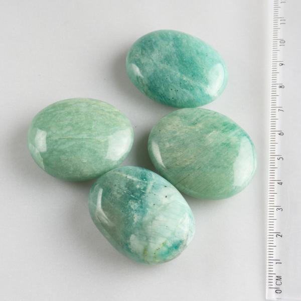 Pebble Amazzonite | Dimensioni varie : pietre circa 4 cm 0,030 kg