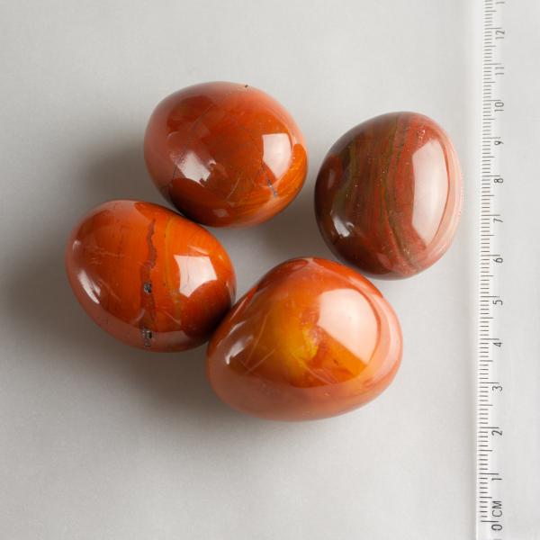 Pebble Diaspro rosso | Dimensioni varie : pietre circa 4-5 cm 0,055 kg