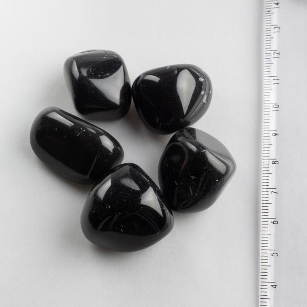 Burattato Ossidiana nera S | 3X2 cm 0,014 kg