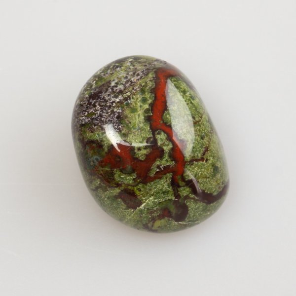 Burattato Diaspro verde, Pietra del drago S | 2-3 cm