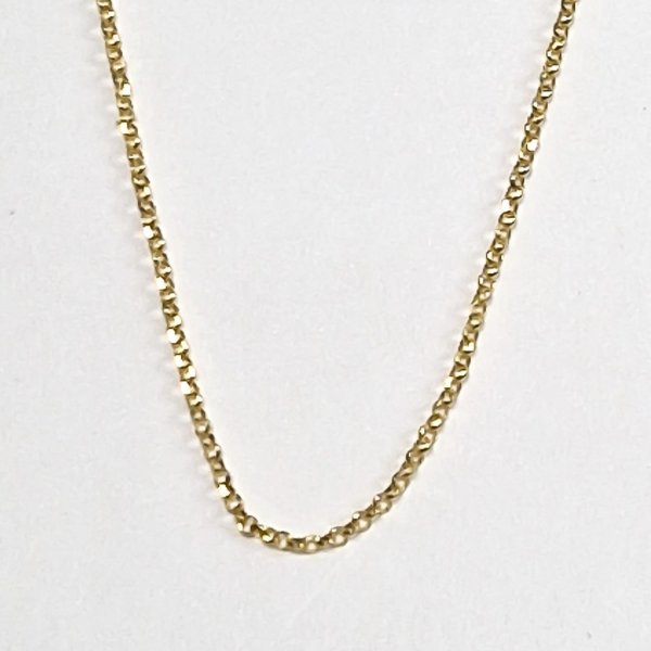 Catenina collana in argento dorato 925 lungh 44 cm