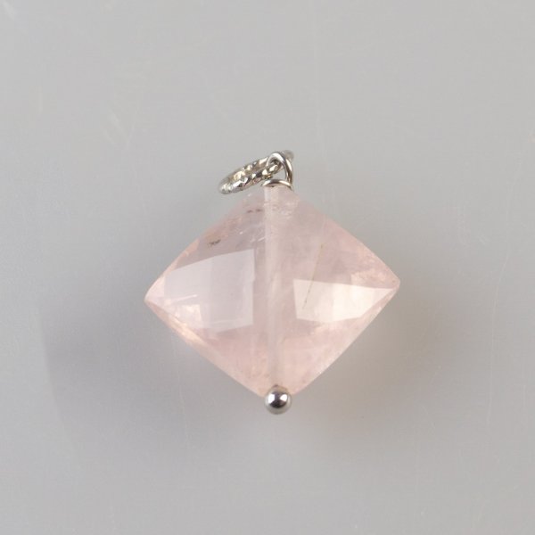 Ciondolo con Quarzo rosa | pietra 2 cm