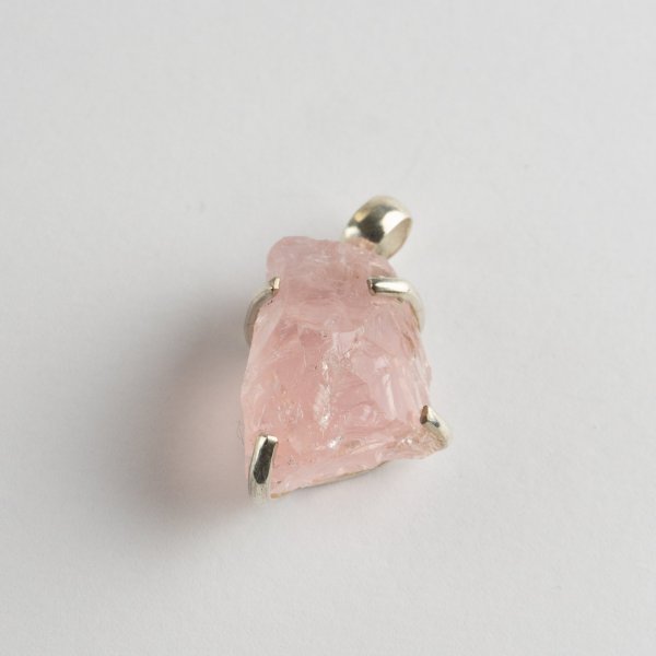 Ciondolo con Quarzo rosa | pietra 2,5x1,6 cm
