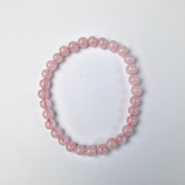 Bracciale elastico con Quarzo rosa | 18 cm (S-M)