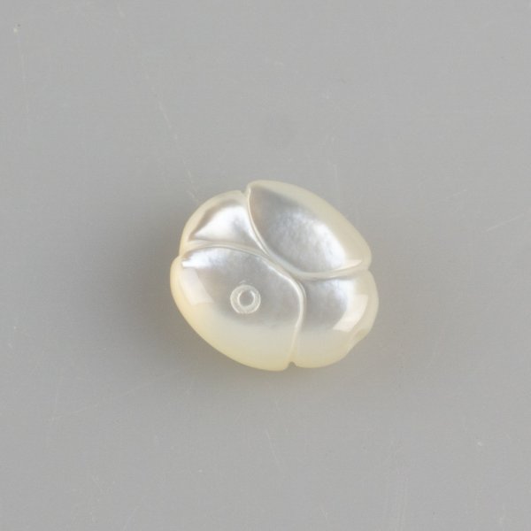 Coccinella in Madreperla, pietra forata | 1,3 x 1,2 cm