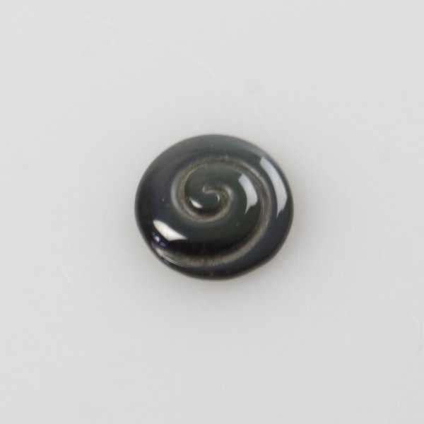 Cabochon spirale di Ossidiana Arcobaleno | 1,5 x 0,4 cm 1-2 g