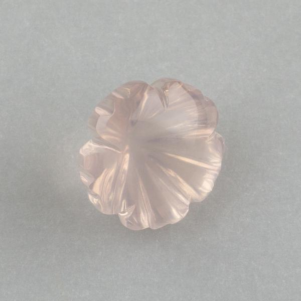 Pietra sfaccettata quarzo rosa taglio fantasia | 14x10 mm 11,26 ct