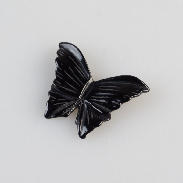 Farfalla in Onice nero | 3,2 x 2,5 cm