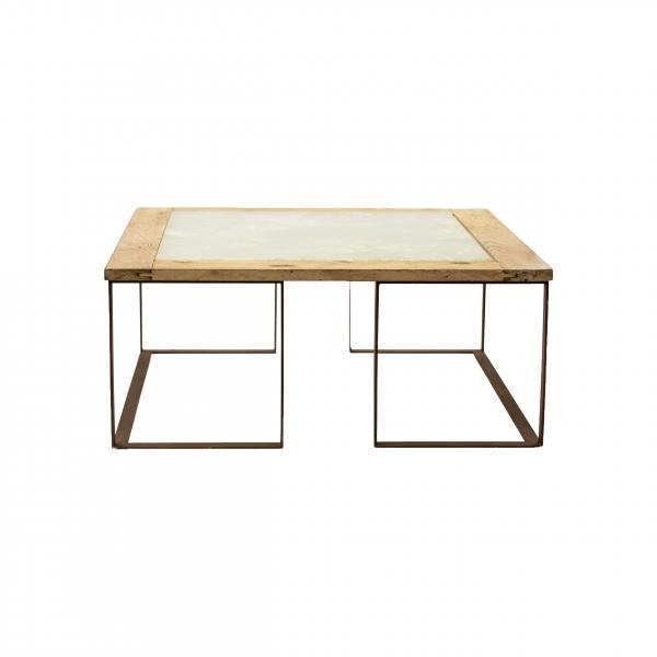 Tavolino con piano in Quarzo o Ametista | 90X90X38 cm 35 kg