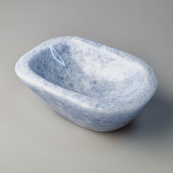 Svuotatasche, Posacenere, Portagioielli in Calcite azzurra | 12,5 x 8,5 x 4,5 cm, 0,606 kg